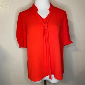 Cece orange blouse Sz Small